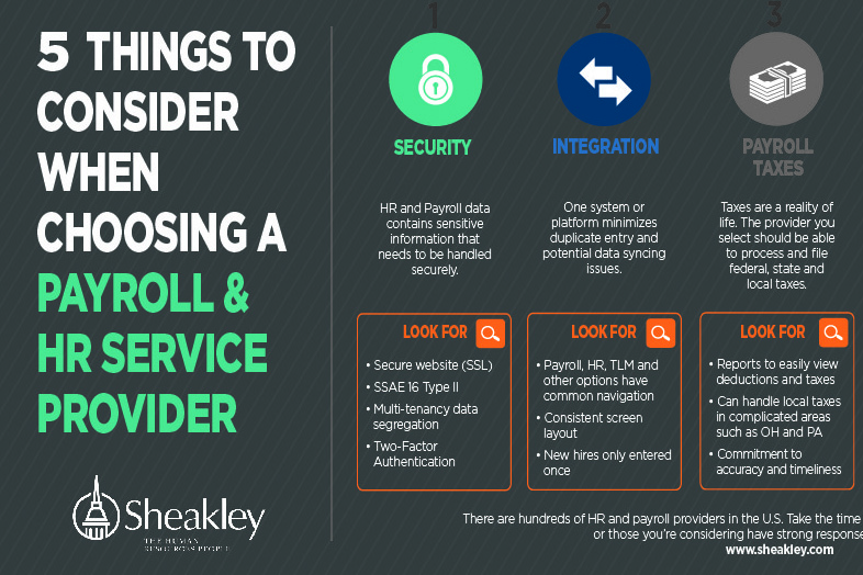 Infographic 5 Things to Consider When Choosing a Payroll Provider